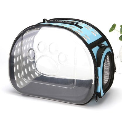 Bolso transparente plegable para mascotas