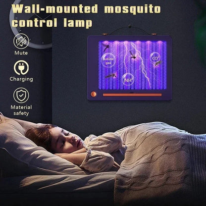 Llum Antimosquits Elèctrica Recarregable Blanca - Parany Silenciós amb Llum UV, Interior i Exterior