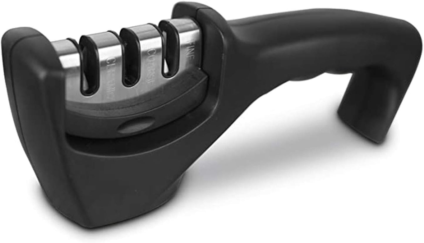Afilador de Ganivets Professional - Sistema d'Afilat en 3 Etapes per a Ganivets d'Acer, Ceràmica i Diamant
