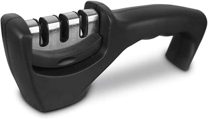 Afilador de Ganivets Professional - Sistema d'Afilat en 3 Etapes per a Ganivets d'Acer, Ceràmica i Diamant