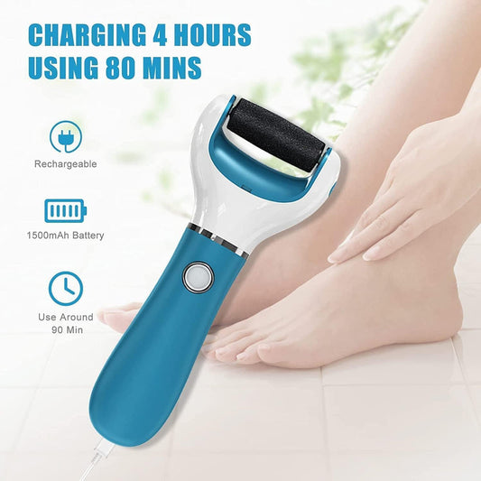 Llima Elèctrica Blava - Set de Manicura i Pedicura per Eliminar Dureses i Cura de Peus