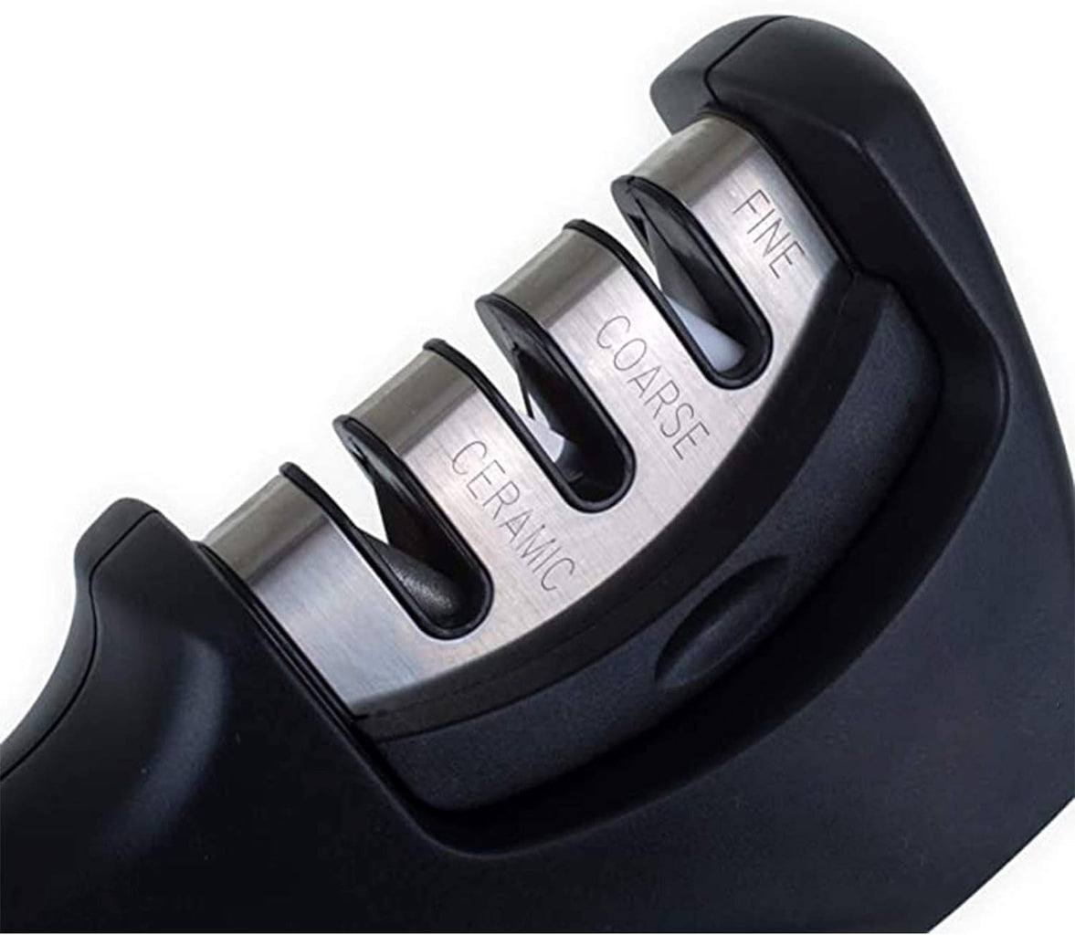 Afilador de Ganivets Professional - Sistema d'Afilat en 3 Etapes per a Ganivets d'Acer, Ceràmica i Diamant