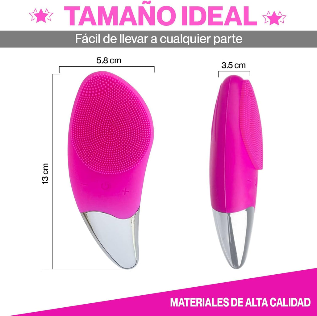 Raspall Netejador Facial Elèctric - Massatjador Exfoliant de Silicona Recarregable per a Bellesa i Cura de la Pell