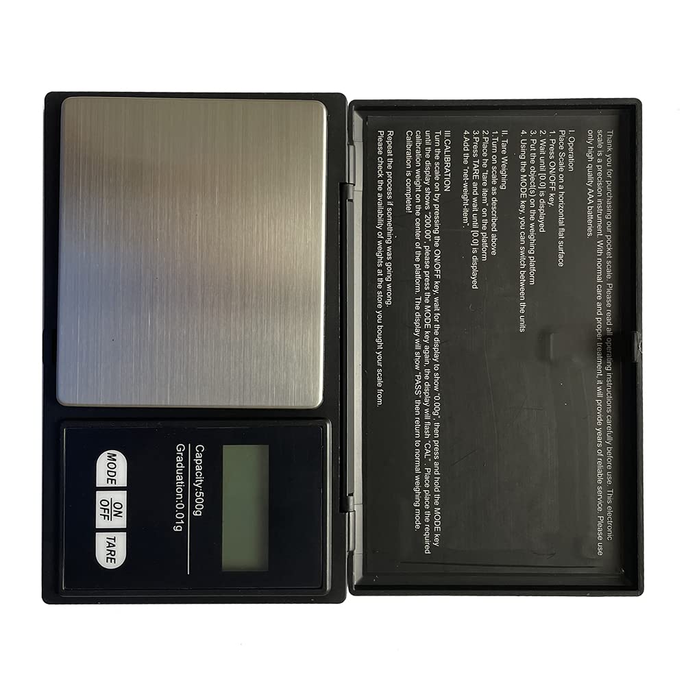 Bàscula Digital de Precisió 500g x 0.01g – Compacta, Portàtil i Multifunció