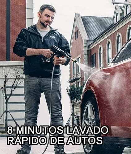 Pistola de Rentat d'Alta Pressió Sense Fils - Hidronetejadora Portàtil per a Cotxes, Terres i Jardins