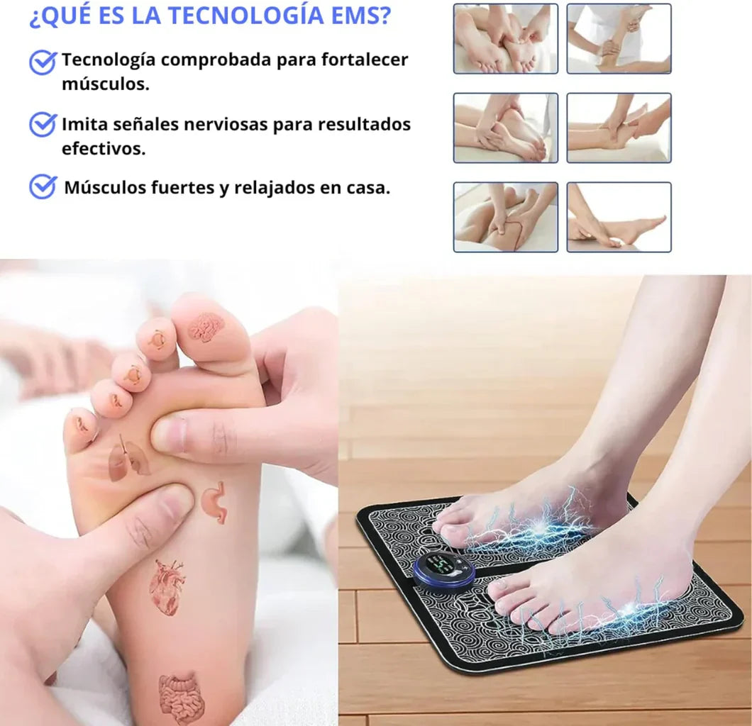 Massatge de Peus Elèctric EMS - Alleujament Total amb Estimulació Elèctrica Muscular