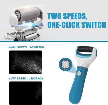 Llima Elèctrica Blava - Set de Manicura i Pedicura per Eliminar Dureses i Cura de Peus