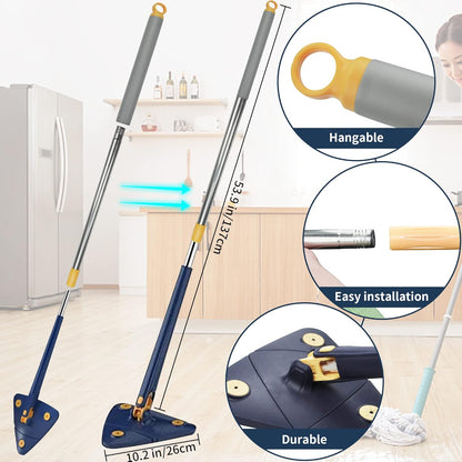 Fregona de Neteja Triangular 360° – La Solució Definitiva per a Tot Tipus de Superfícies