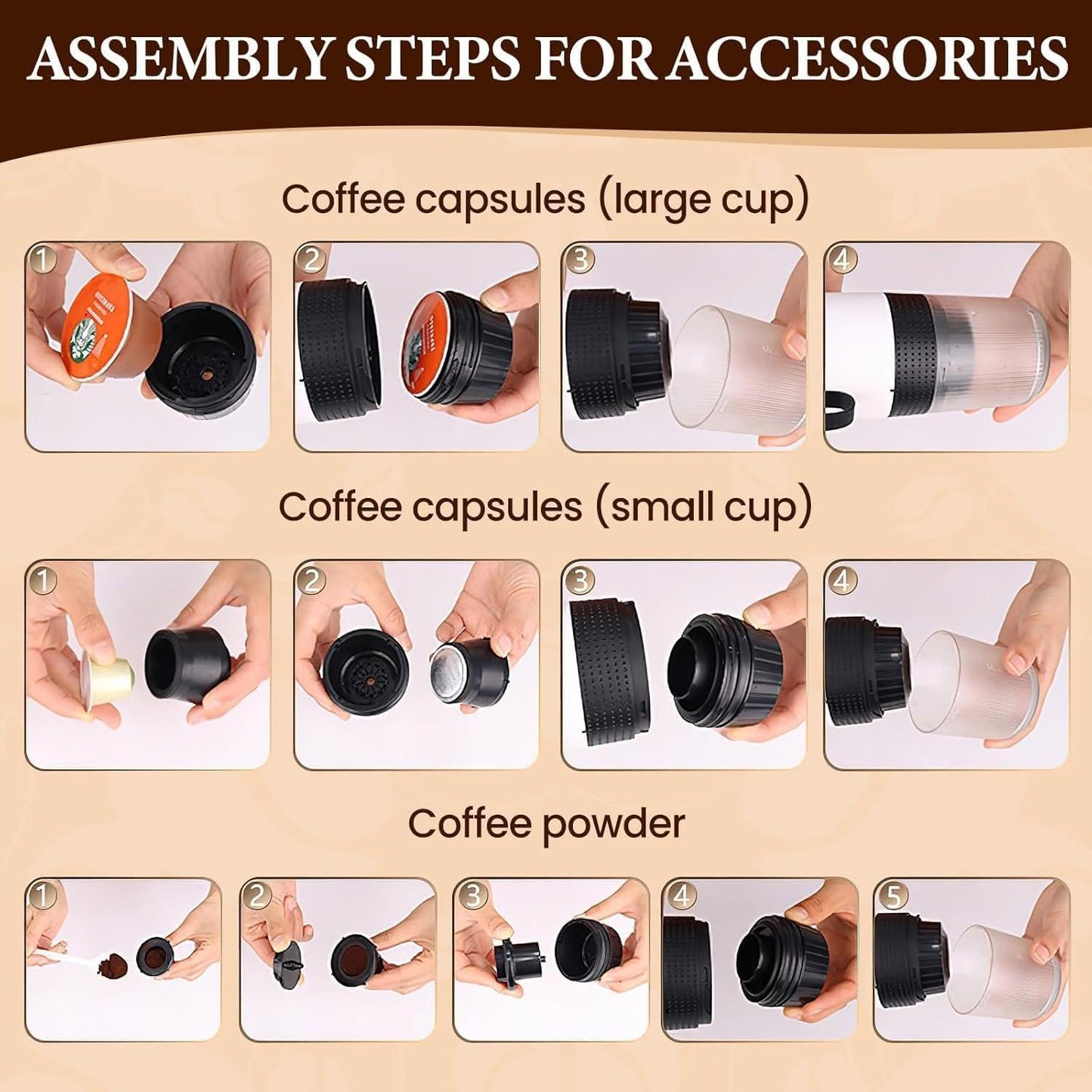 Màquina de Cafè Espresso Portàtil 3 en 1 – Cafè Perfecte a Qualsevol Lloc