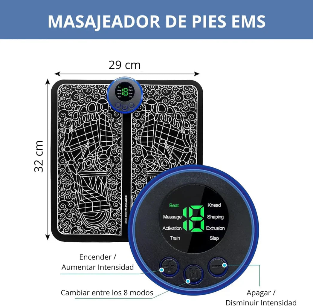 Massatge de Peus Elèctric EMS - Alleujament Total amb Estimulació Elèctrica Muscular