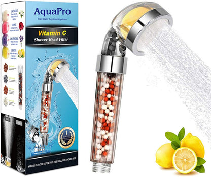 Capçal de Dutxa Filtrat amb Vitamina C i Aroma de Llimona – Transforma el teu Bany en un Spa