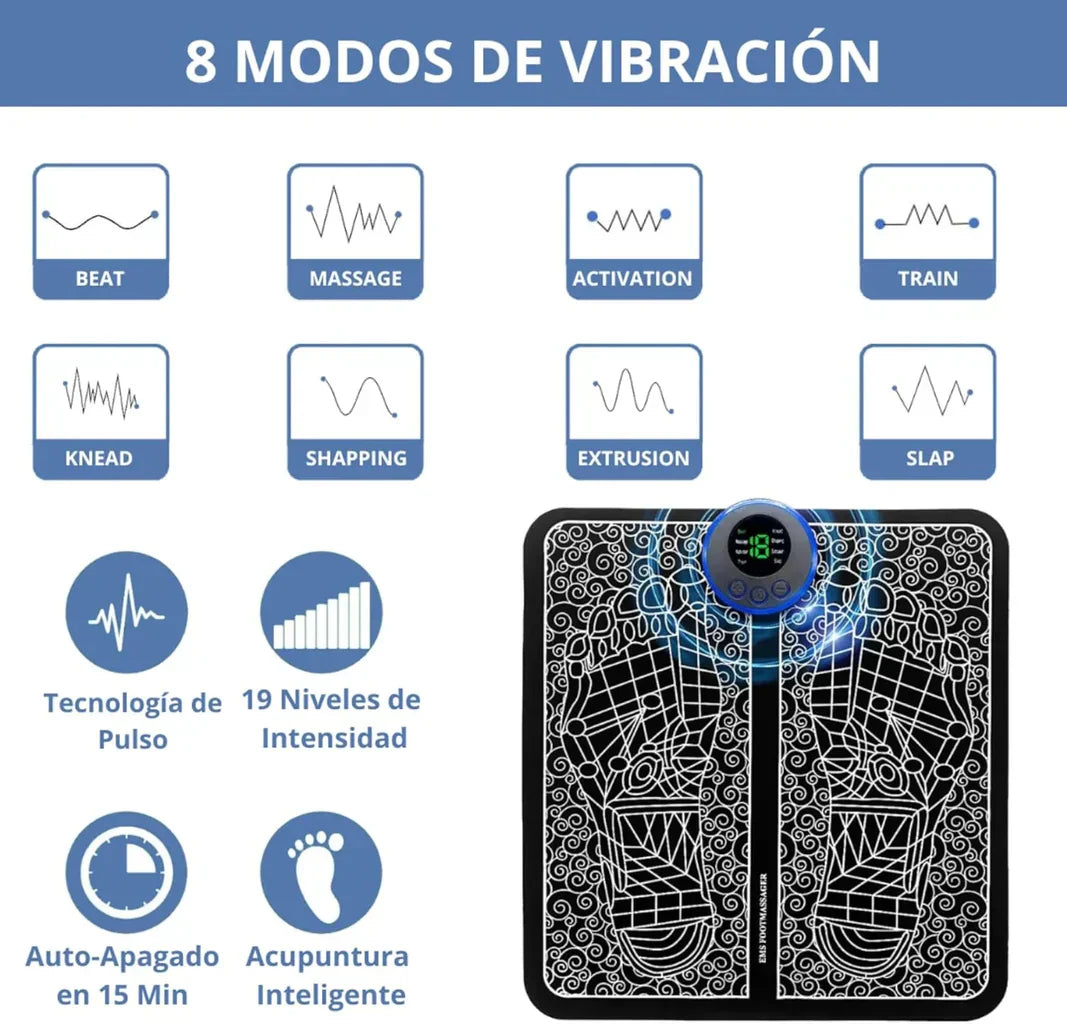 Massatge de Peus Elèctric EMS - Alleujament Total amb Estimulació Elèctrica Muscular