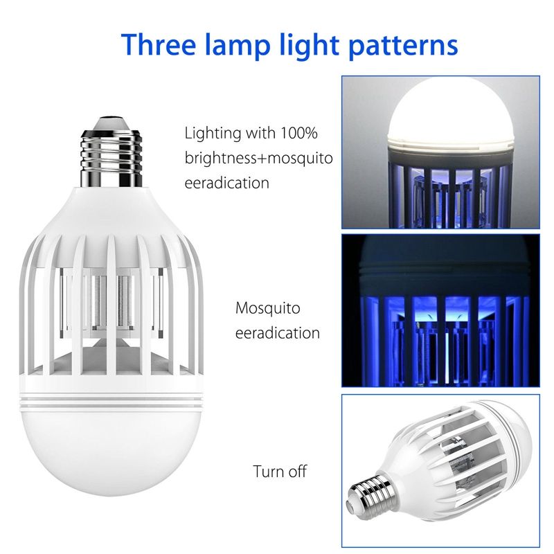 Bombeta Led Antimosquits E27 9W