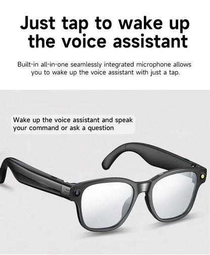 Gafas Inteligentes 4K Ultra HD EBOX – Cámara 8MP, Traducción IA y Música Bluetooth