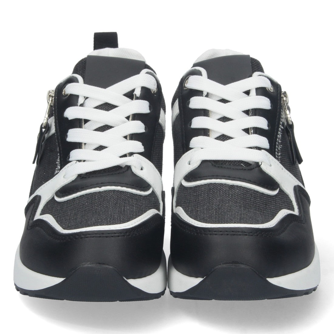 Zapatillas de cuña para mujer ZZ-42-Negro
