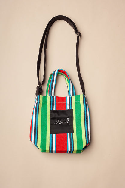 Bolso bandolera mini lona hamaca rojo