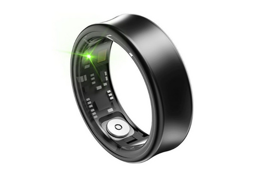 Anell Intel·ligent Smart Ring – Monitorització de Son, Oxigen i Ritme Cardíac (Color Negre Metàl·lic)