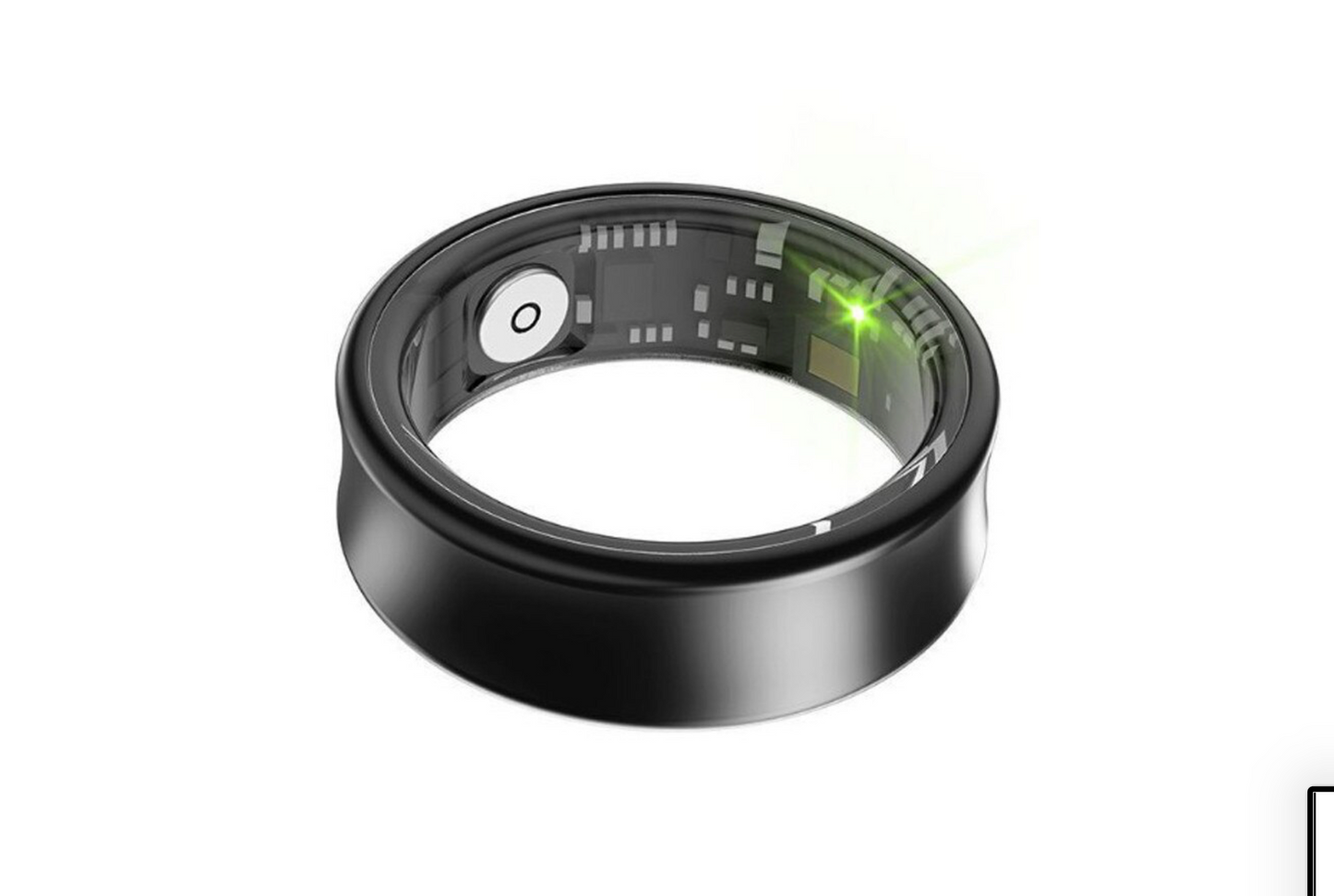 Anell Intel·ligent Smart Ring – Monitorització de Son, Oxigen i Ritme Cardíac (Color Negre Metàl·lic)