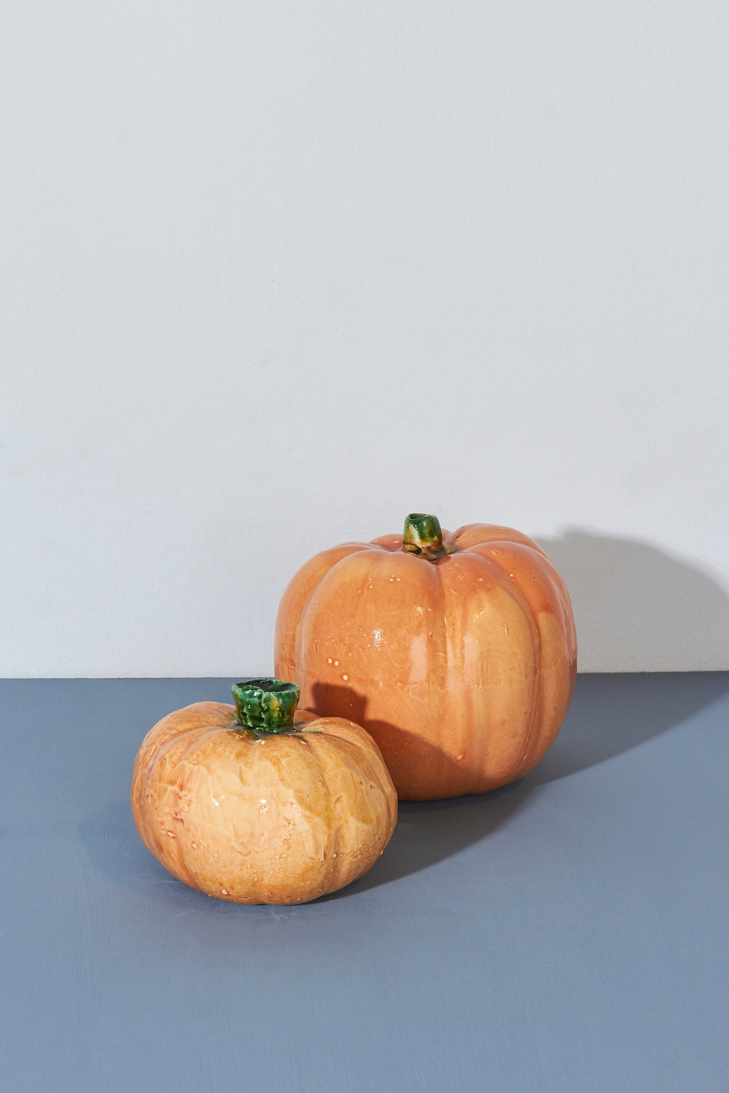 Calabaza réplica de cerámica esmaltada