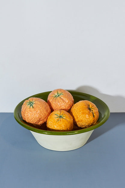 Naranja réplica de cerámica esmaltada
