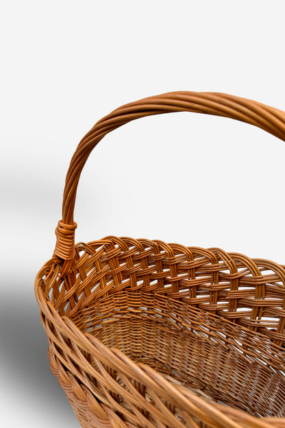 Cesta revistero mimbre natural