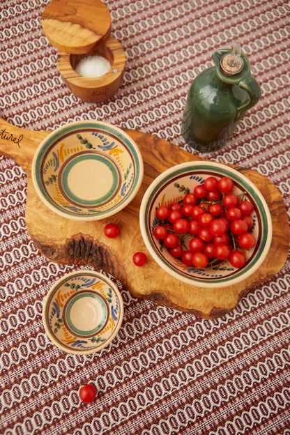 Salero con tapa iman de madera de olivo