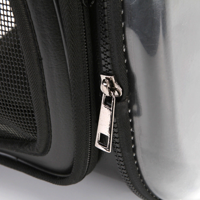 Bolso transparente plegable para mascotas