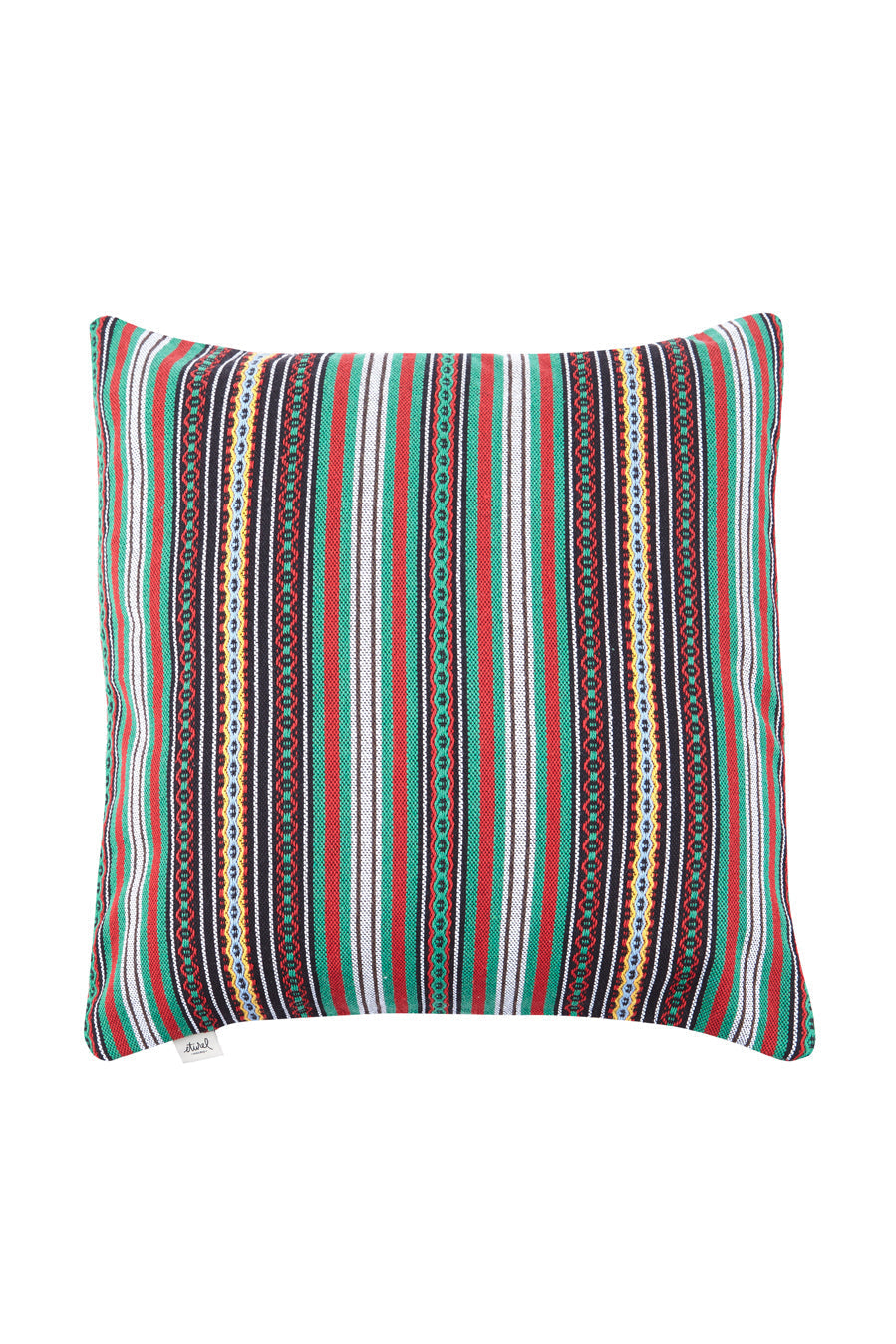 Funda cojín granada verde 50cmx45cm