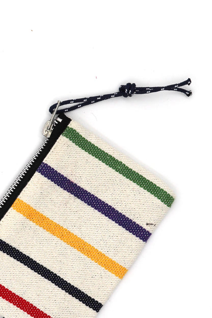 Monedero tejido canario mix color