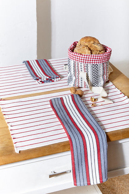 Mantel individual loneta granate (pack de 2)