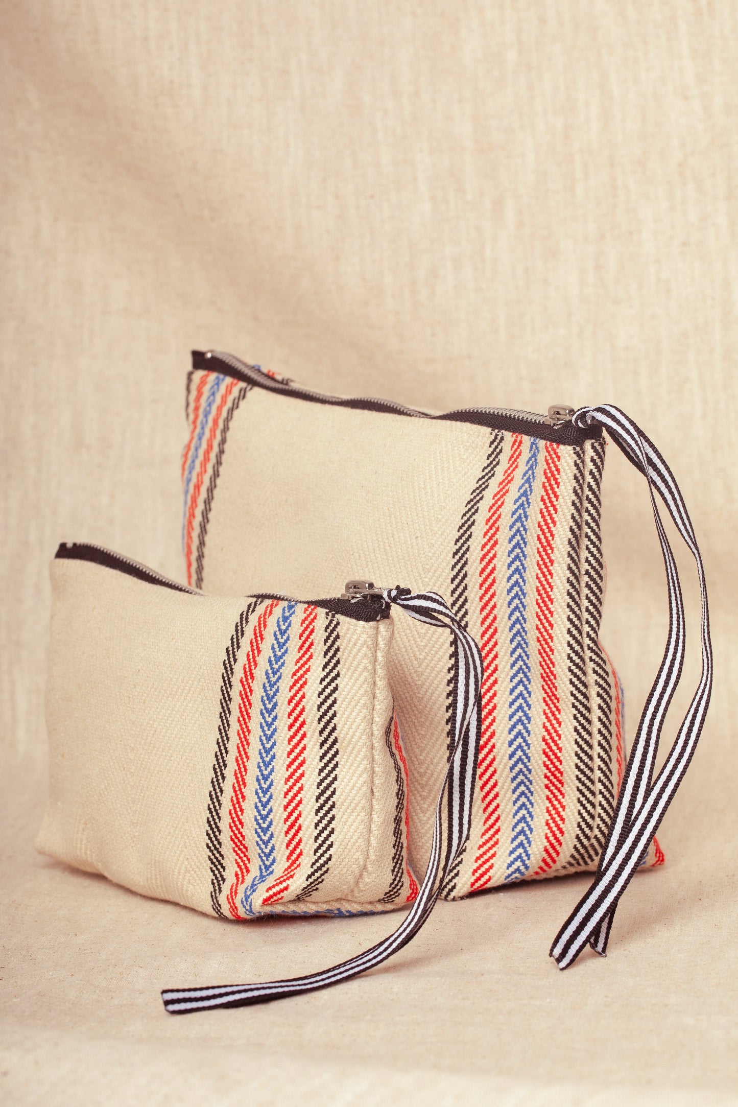 Neceser/estuche sarga de burgos crudo