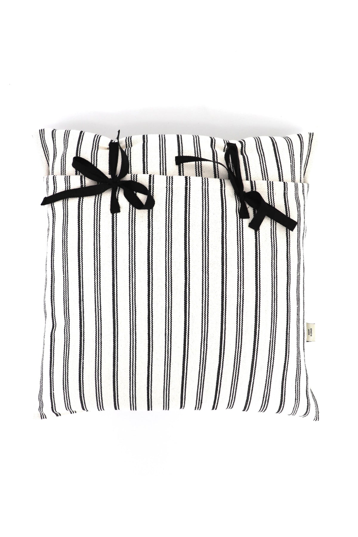 Funda cojín loneta blanco y negro 50cmx50cm