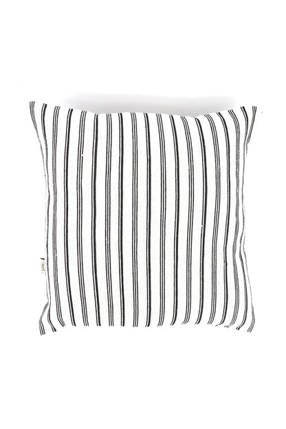 Funda cojín loneta blanco y negro 50cmx50cm