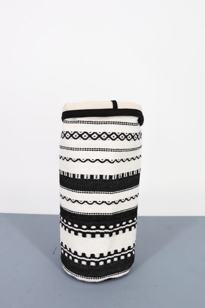 Funda Jarrón M Alpujarra negra y blanca
