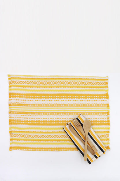 Mantel individual alpujarra amarillo (pack de 2)