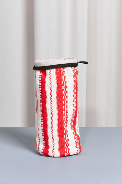 Funda Jarrón M Alpujarra rojo y blanca