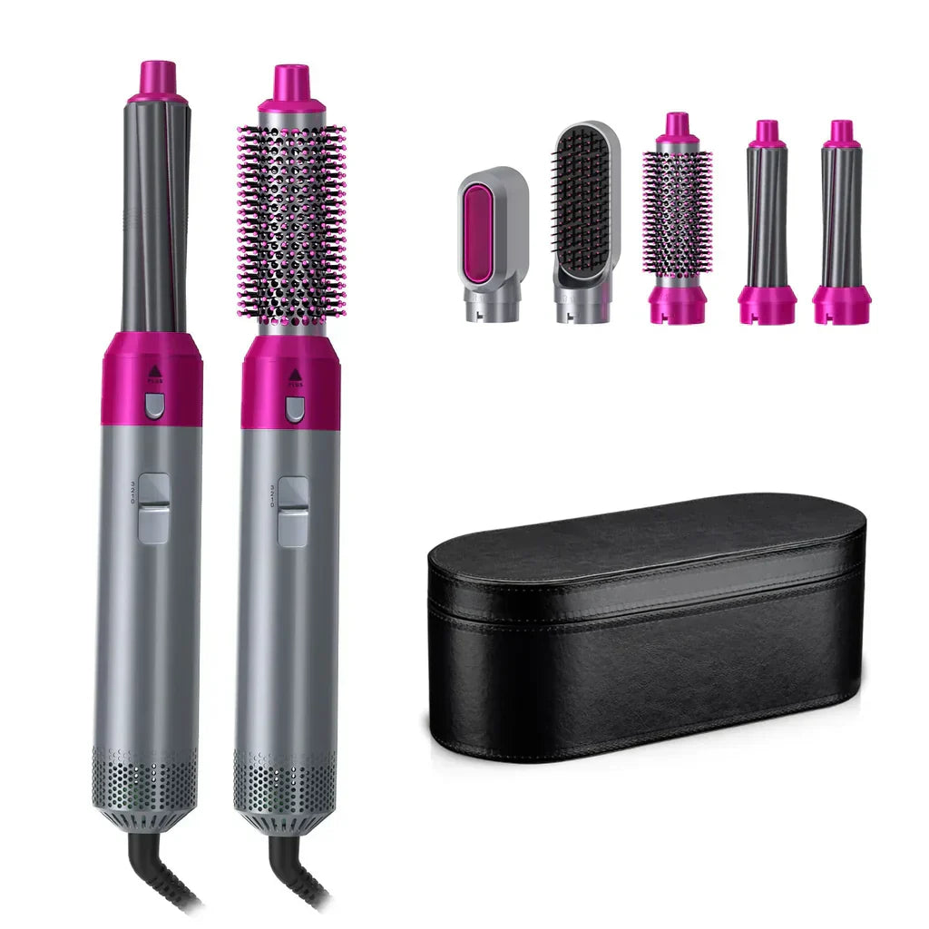 Revolution Hair 5 en 1: Raspall i Assecador Multifunció per a un Pentinat Professional a Casa