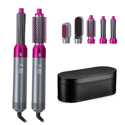 Revolution Hair 5 en 1: Raspall i Assecador Multifunció per a un Pentinat Professional a Casa