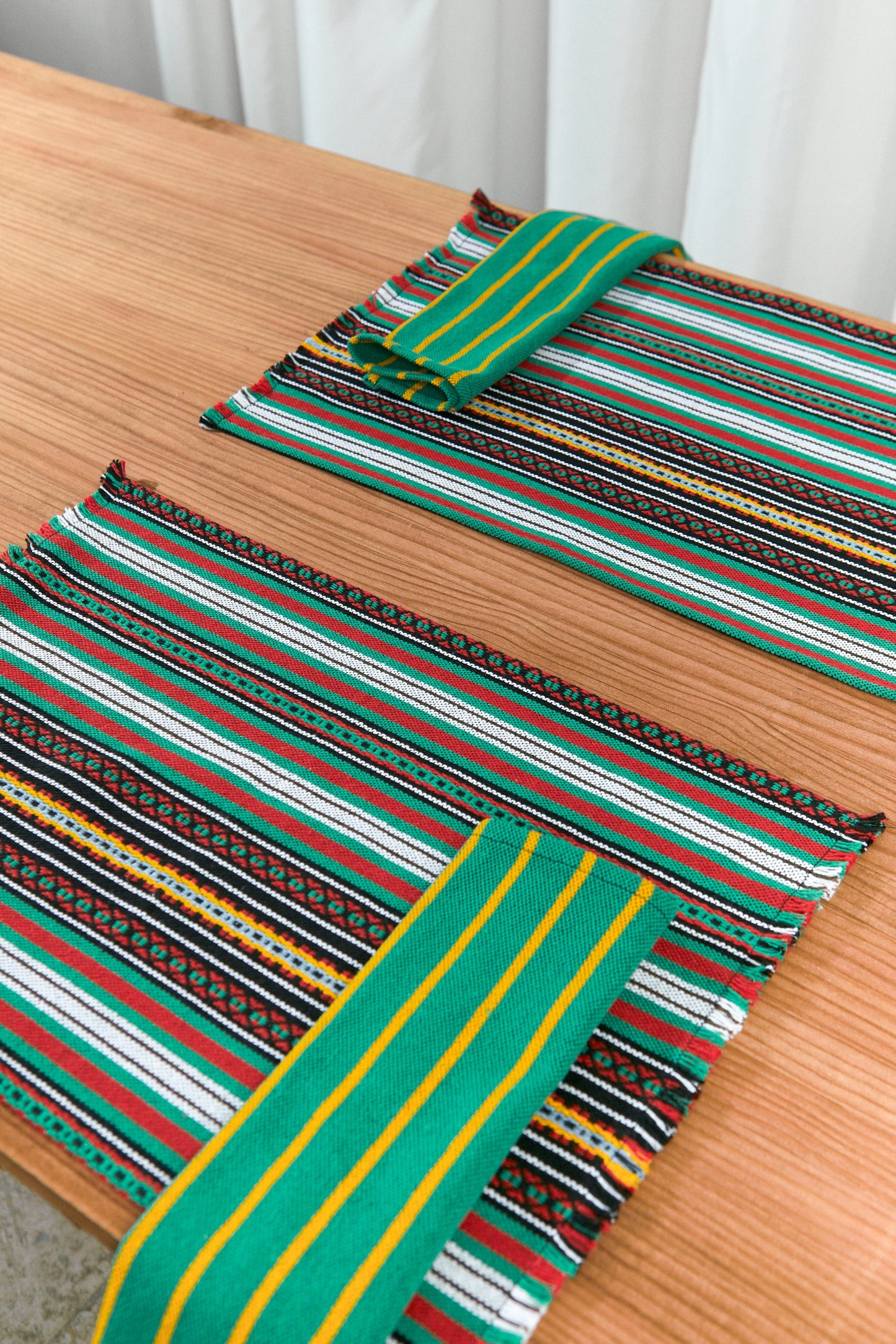 Mantel individual granada verde (pack de 2)