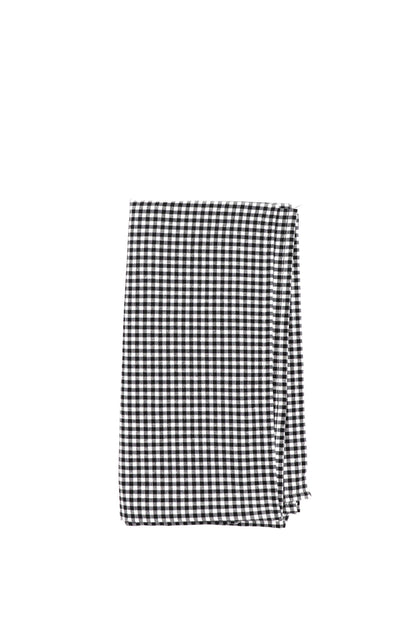 Mantel cuadros vichy negro