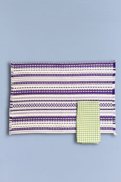 Mantel individual alpujarra malva (pack de 2)