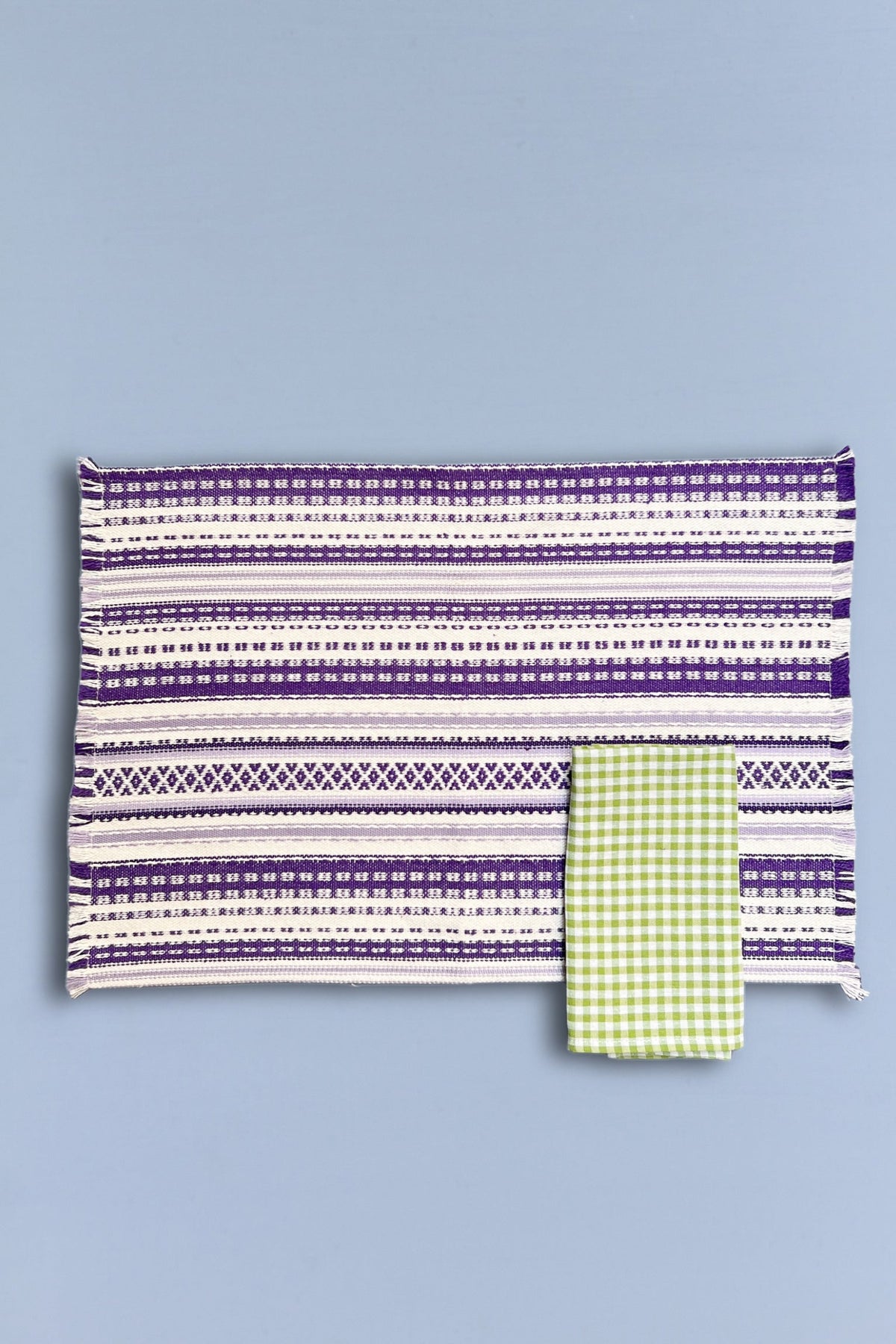 Mantel individual alpujarra malva (pack de 2)