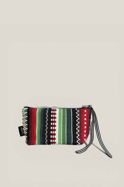 Neceser/estuche tejido manchego verde