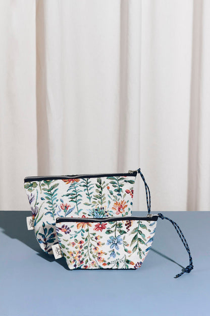 Neceser/estuche tejido jacquard flores azaleas