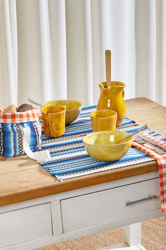 Mantel individual alpujarra tonos azules (pack de 2)