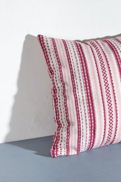 Funda cojín alpujarra tonos rosas 50cmx50cm