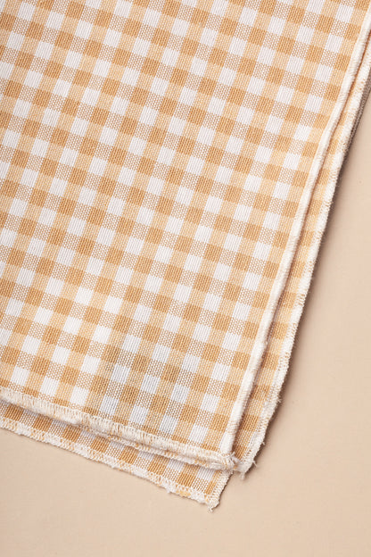 Servilleta vichy beige cuadro pequeño (pack de 2)