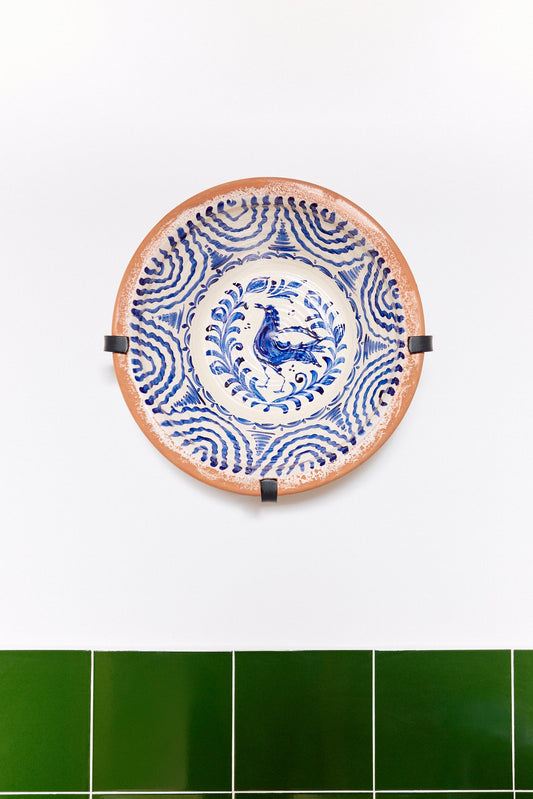 Soporte para pared de hierro para lebrillos