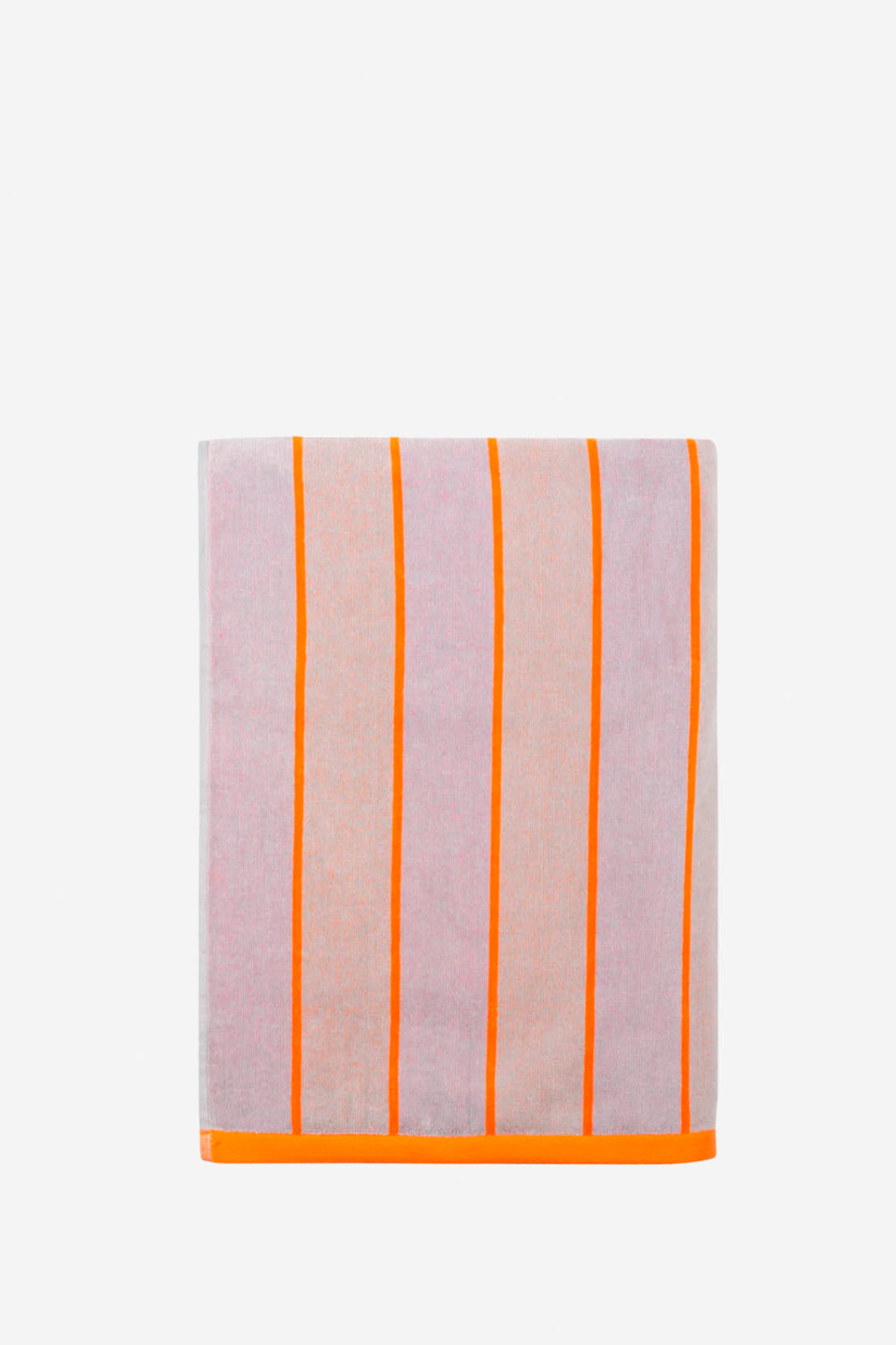 Toalla playa reversible rosa y naranja