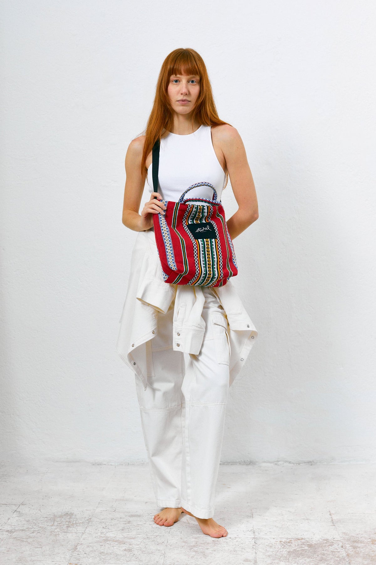 Tote bag cruzada granada rojo